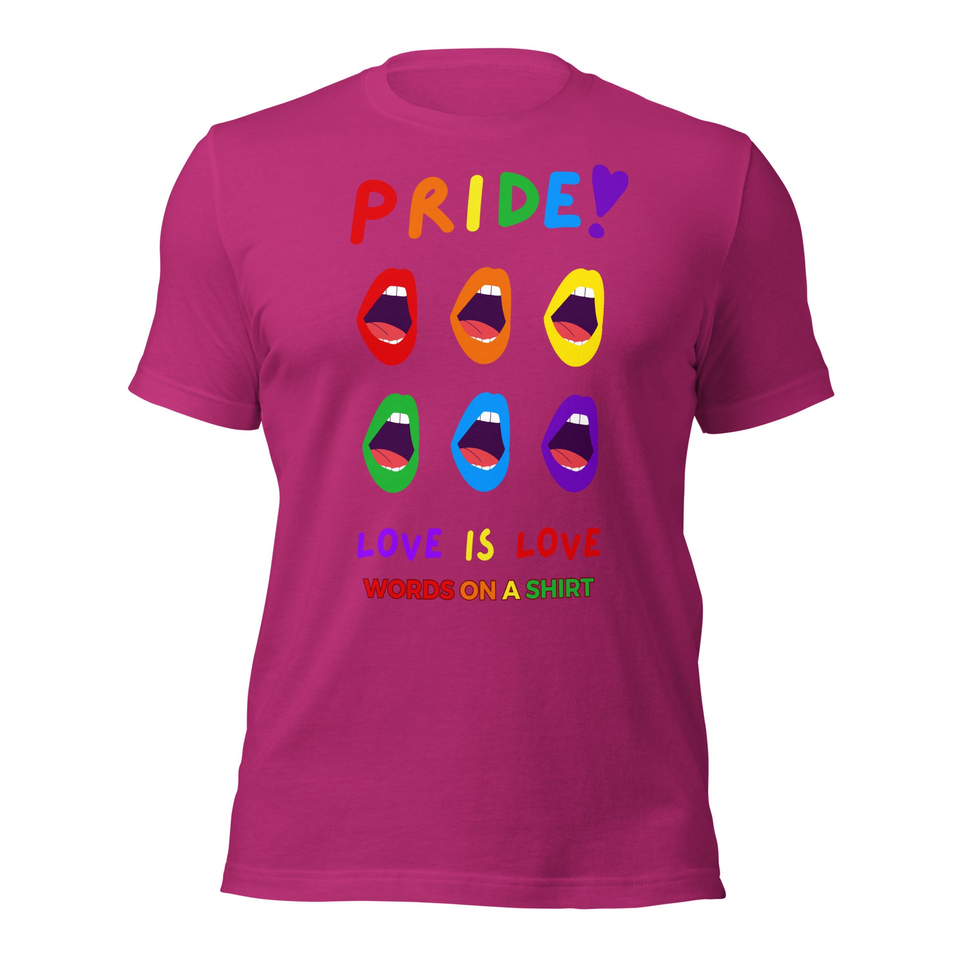 T-shirts may seem like a dime a dozen, but this one definitely stands out. It's ultra soft, breathable, and has the perfect amount of stretch. But let's not forget the most important detail... Love Is Love!