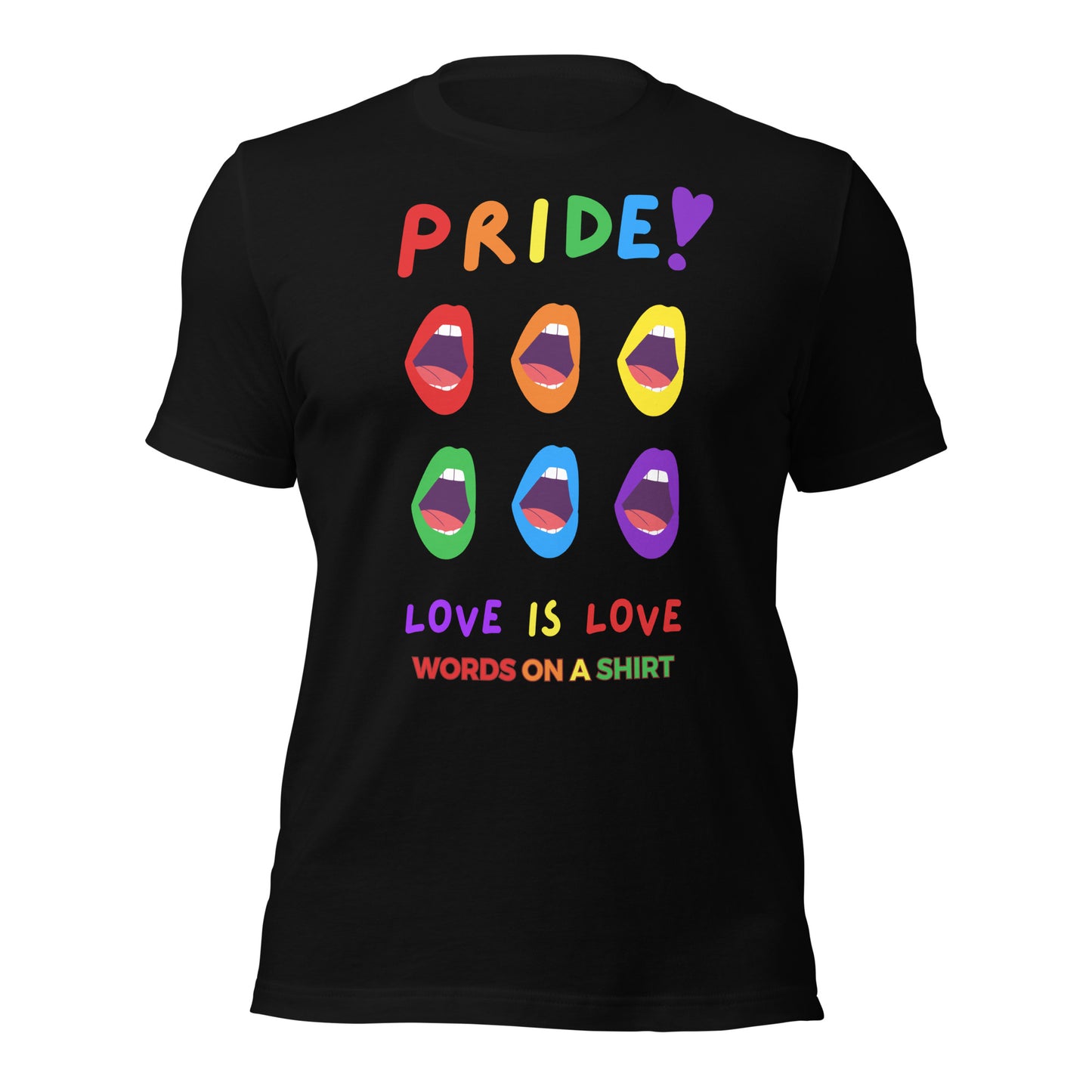 T-shirts may seem like a dime a dozen, but this one definitely stands out. It's ultra soft, breathable, and has the perfect amount of stretch. But let's not forget the most important detail... Love Is Love!