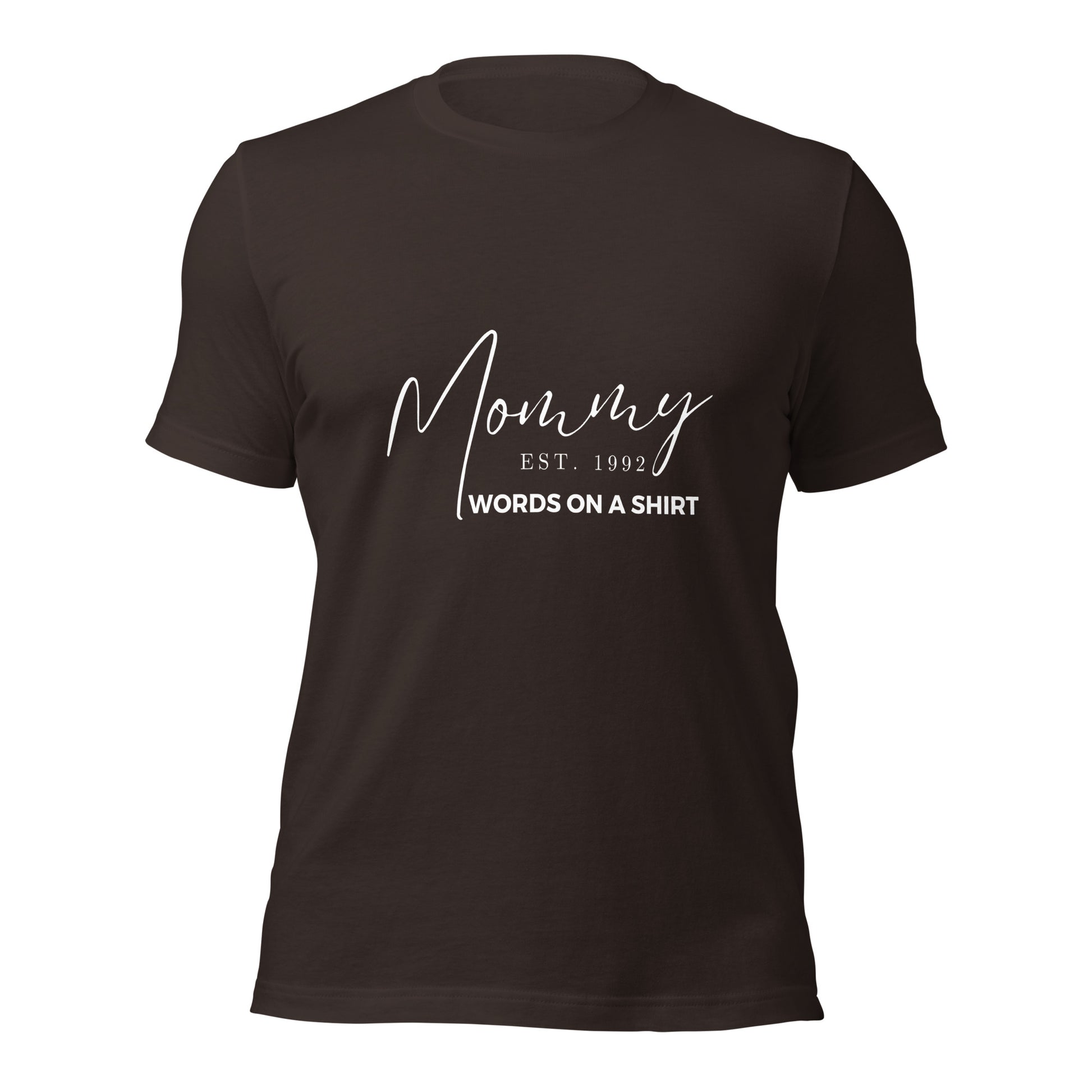 Show off the year you became a mom with our Unisex T-Shirt-Mommy Established. Made with 100% pre-shrunk cotton and side-seamed construction, this tee offers the best fit ever. Don't refuse this offer and rock your mommy status in style.