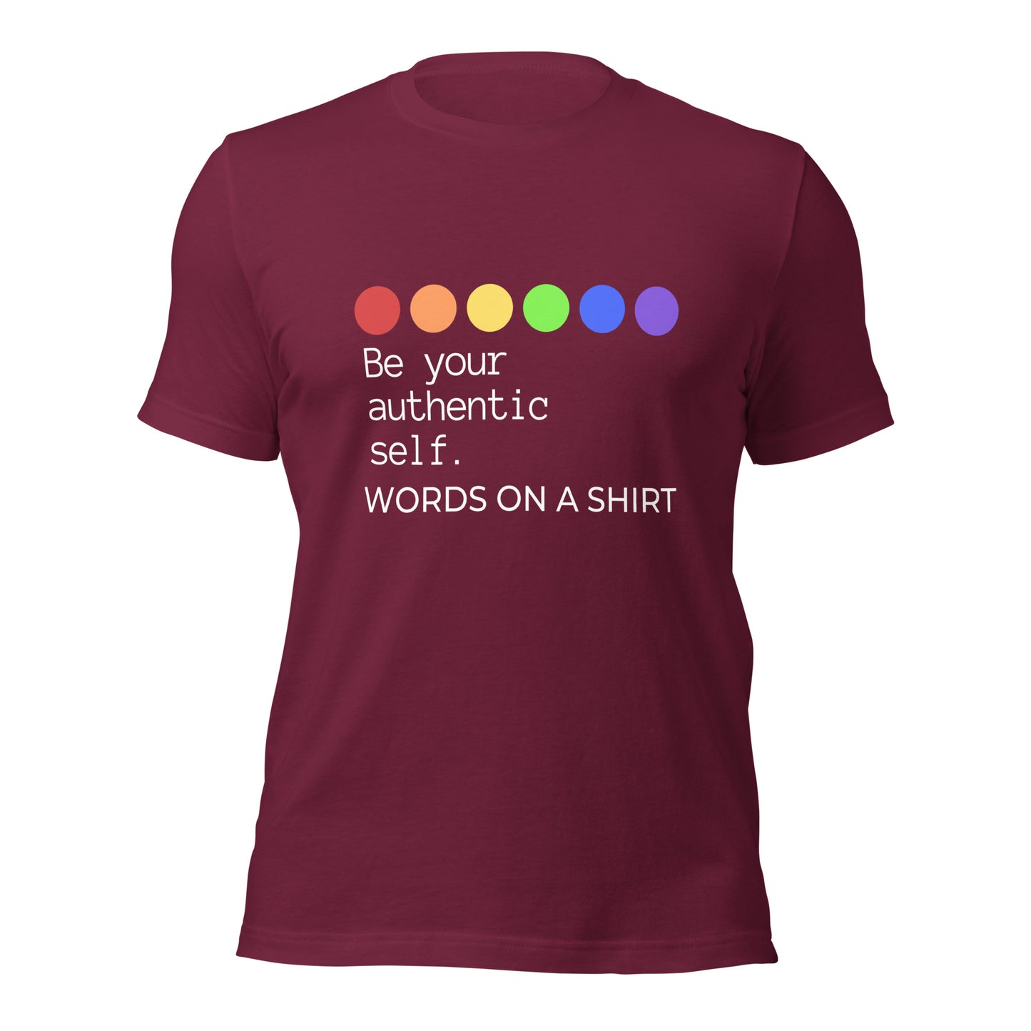 T-shirts may seem commonplace, but this one stands out! It's incredibly soft, breathable, and offers the perfect amount of stretch. Need we say more? Be Your Authentic Self!