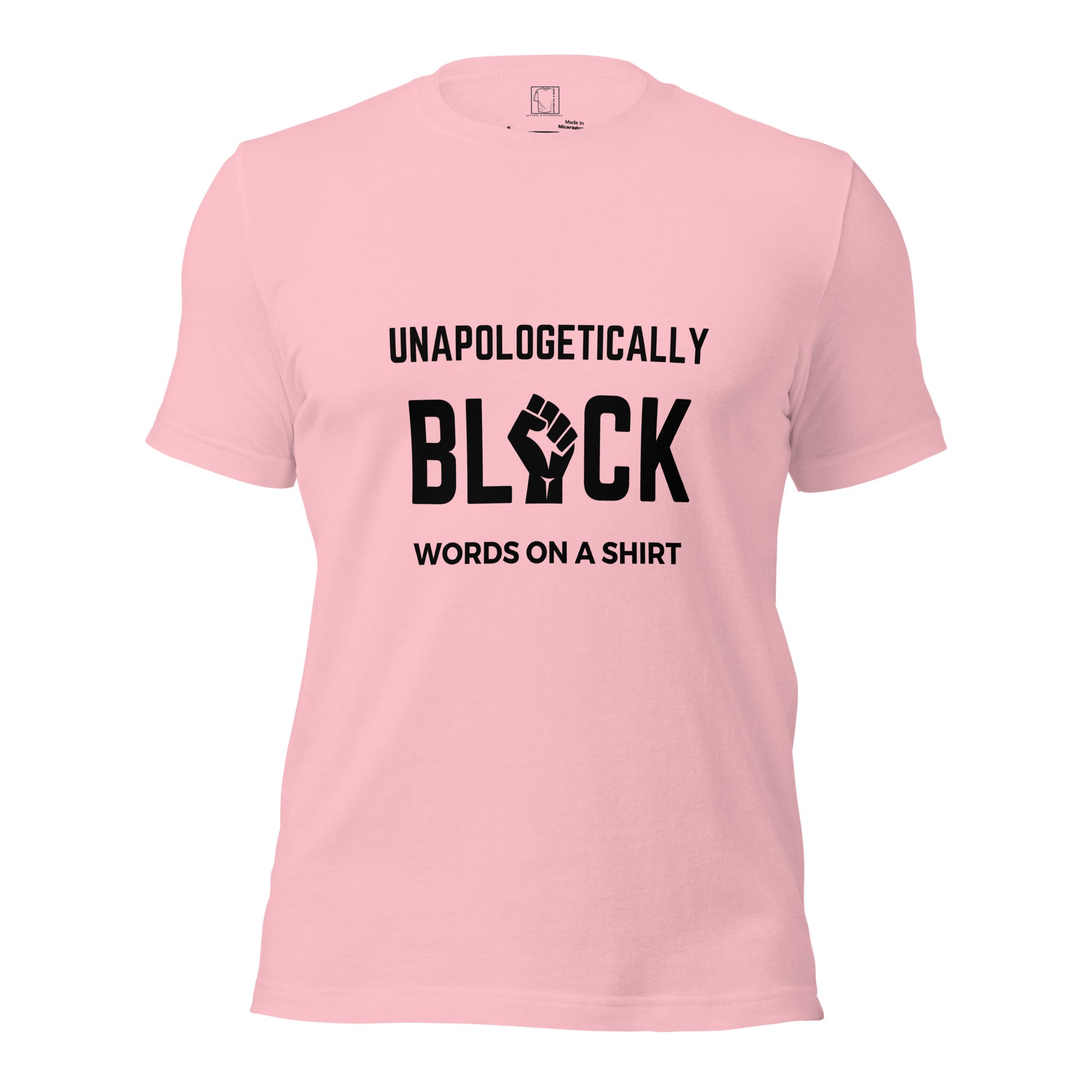 Prepare to be blown away by our unbeatable offer: a 100% cotton tee that will exceed your expectations. Say goodbye to shrinking and hello to impeccable side-seamed construction, all while rocking the best look ever. Get ready, because we are proud to be Unapologetically Black!