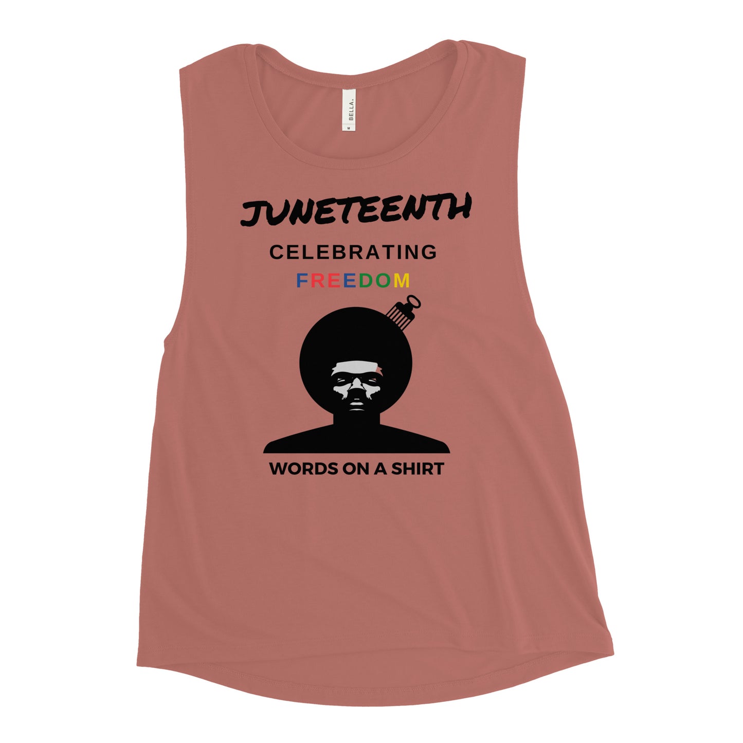 Women's Muscle Tank- Celebrating Juneteenth