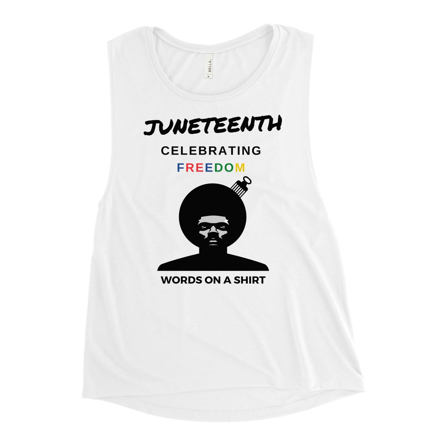 Women's Muscle Tank- Celebrating Juneteenth