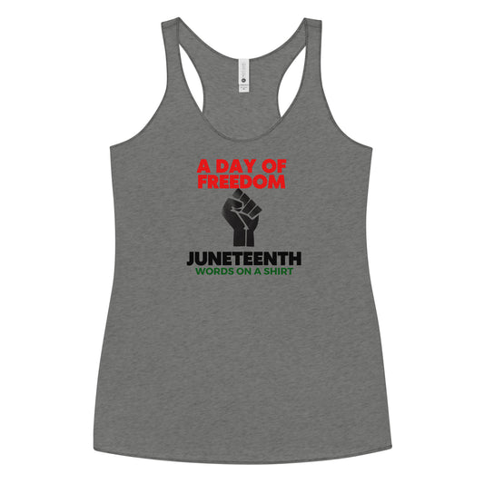 Women's Racerback Tank-Juneteenth