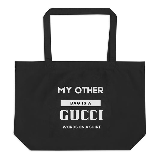 Dump the plastic and load up this roomy, eco-friendly tote with all your must-haves. Gather groceries, books, and travel necessities - it can hold it all! Announce your decision to forgo the Gucci and rock this bag instead!